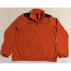 Merrell Mens Quarter Zip Fleece Pullover Sweater Size Medium